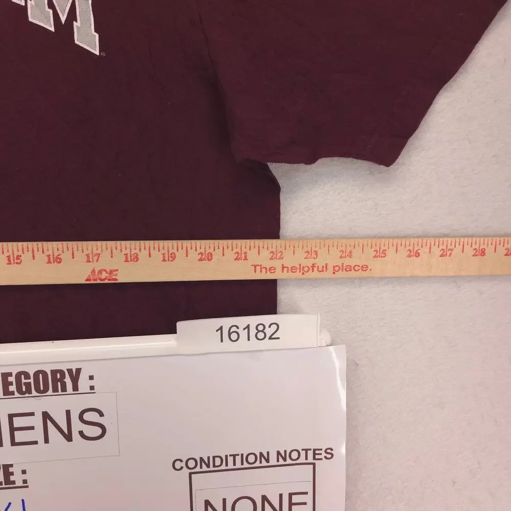 Adidas Texas A&M University College Crew Neck T Shirt Mens Size XL Maroon
